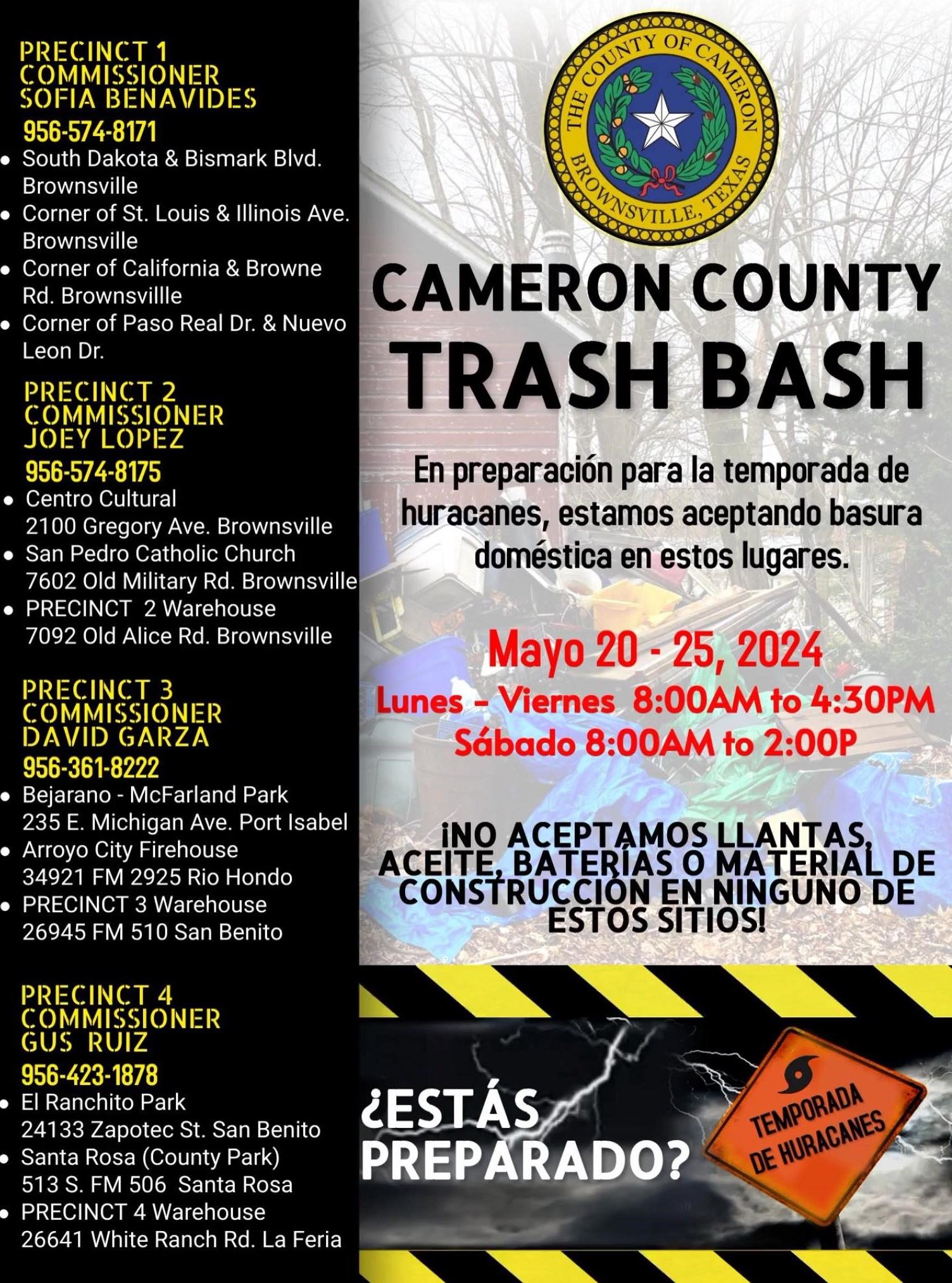 County Trash Bash Spanish